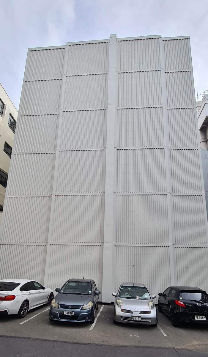 Project Cuba St 1 Commercial building with exterior cream cladding